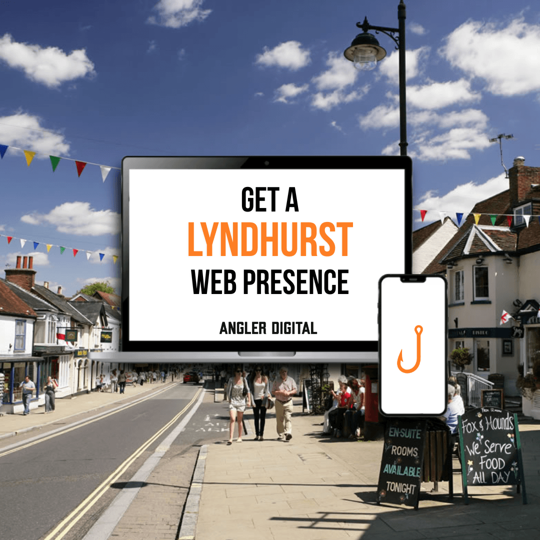 Web design mockup for Lyndhurst and the New Forest